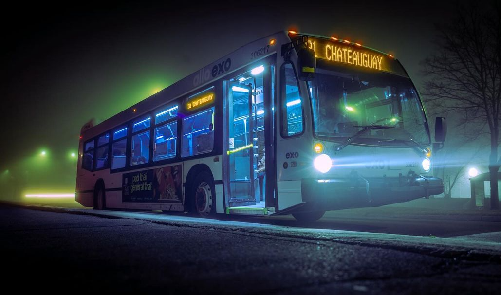 Autobus exo la nuit